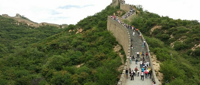 La Gran Muralla China atractivo en la visita Pekín