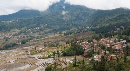 La población de Jianshui en Yunnan tiene los cutivos de arroz en terrazas más bellos del mundo
