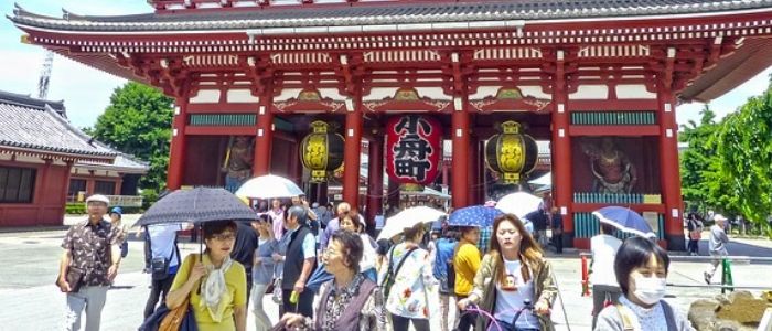 El templo Sensoji, es un imprescindible en la visita a Tokio