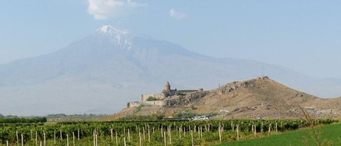 El Monasterio Khor Virap es una parada obligada en el viaje a Armenia
