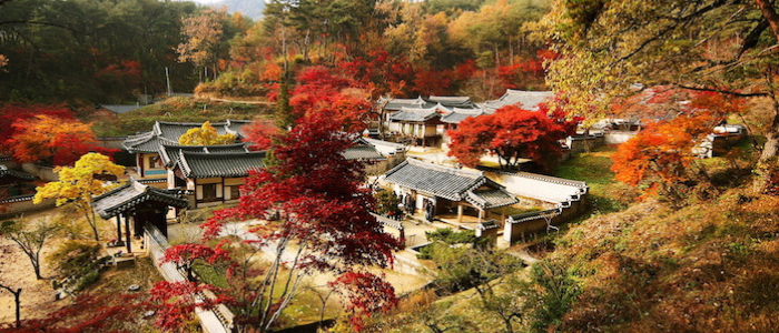 Aldea tradicional Corea del Sur
