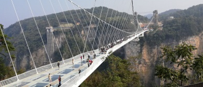 puente de cristal en Zhangjiajie