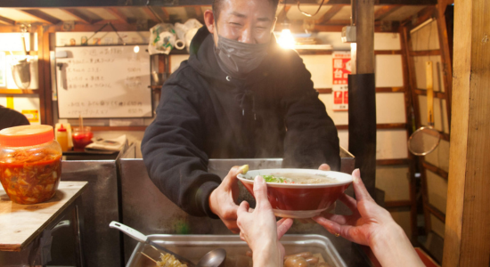 comida callejera de Japón